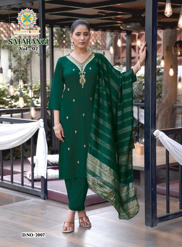 Passion tree satarangi vol-2 branded kurti wholesaler in kolkata